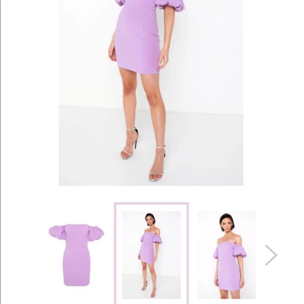 Lila color wedding guest dress